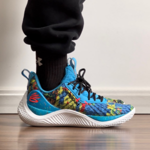 Giay Under Armour  Curry Flow 10 x Patch Kids 'Blue' 3025622-300