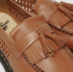 Giay Dr.Martens Adrian Woven Leather Tassel 'Brown' 31621382