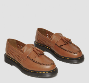 Giay Dr.Martens Adrian Woven Leather Tassel 'Brown' 31621382