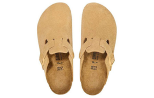Dep Birkenstock Boston Suede Leather 'Latte Cream' 1027752