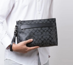 Tui Coach Carryall Pouch In Signature Canvas 'Denim' F29508-QBDEN