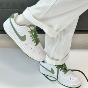 Giay Nike Court Vision Low 'White Oil Green' FJ5480-100
