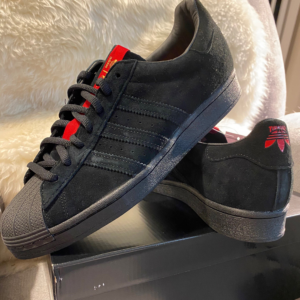 Giay Adidas Superstar ADV x Thrasher 'Black Scarlet' FY9025