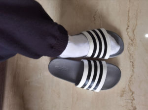 Dep Adidas Adilette Comfort Slide 'Black White' GZ5891