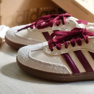 Giay Adidas Samba OG 'Wonder White Maroon' IG1987