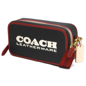 Tui Coach Kia Camera Pebbled Leather 'Black Red' CE735-B4M2