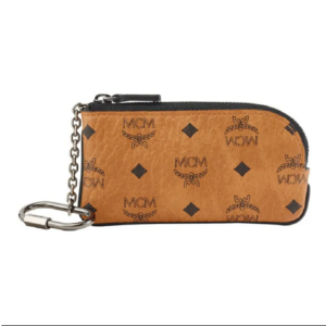 Vi MCM Aren Key Pouch In Visetos 'Cognac' MXKDSTA01CO001
