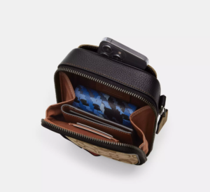 Tui Coach Stanton Crossbody Signature Jacquard 'Oak' CH097-SVS8S