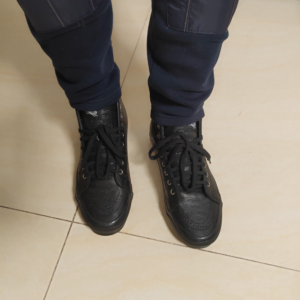 Giay Vans OG Sk8-Hi LX x Raised by Wolves 'Black' VN0A4BVB00V