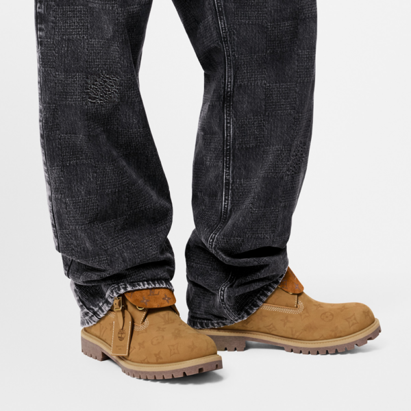 Giày Louis Vuiton 6-In Ankle x Timberland 'Brown' 1AD7YN - Hình ảnh 2