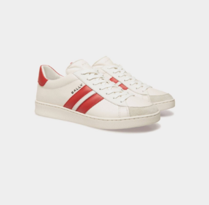 Giay Bally Tennis Sneaker 'White Red' 6308133