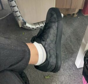 Giay Coach Clip Low Top Sneaker 'Charcoal' G4949-CQBK