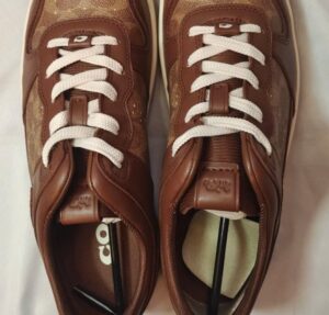 Giay Coach Sneaker In Signature Canvas ' Saddle' CI313-SAD