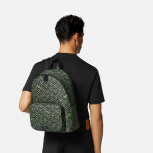 Balo Versace Zaino Poliuretano Grigio E Verde 'Green' 1007703-1A06114-5B97E