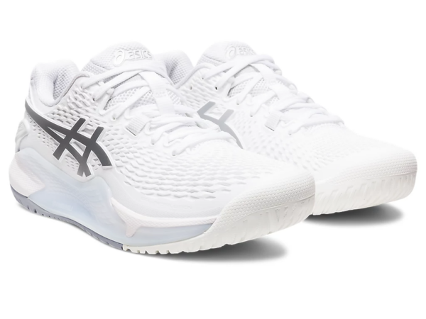 Giày Asics Gel Resolution 9 Wide 'White Pure Silver' 1042A226-100 - Hình ảnh 2