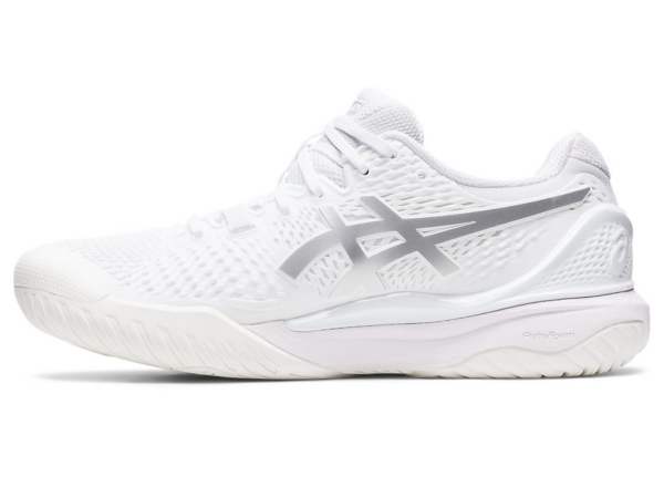 Giày Asics Gel Resolution 9 Wide 'White Pure Silver' 1042A226-100 - Hình ảnh 6