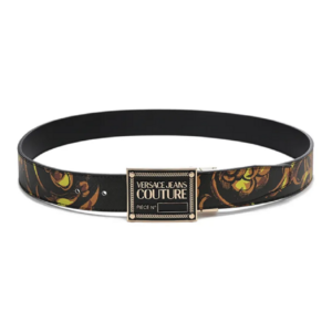 That Lung Versace Jeans Couture Leather Belt 'Black' 72YA6F01-ZP103-G89