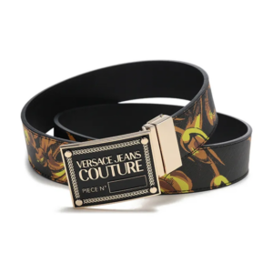 That Lung Versace Jeans Couture Leather Belt 'Black' 72YA6F01-ZP103-G89