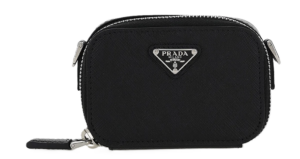Tui Prada Logo Plaque Mini Pouch 'Black' 2TT1052AHF-F0002