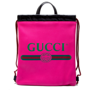 Balo Gucci Logo Print Drawstring 'Pink' 523586-0GCBT-8841