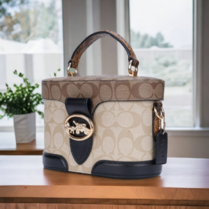 Tui Coach Georgie Gem Blocked Signature Canvas 'Beige' 5504-IMRKY