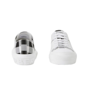 Giay Burberry Check Cotton 'White Black' 80714311
