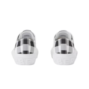 Giay Burberry Check Cotton 'White Black' 80714311