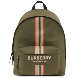 Balo Burberry Logo Stripe 'Green Beige' 80357651