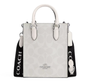 Tui Coach North South Mini Tote In Signature Canvas 'White' CP011-SVVS5