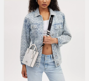 Tui Coach North South Mini Tote In Signature Canvas 'White' CP011-SVVS5