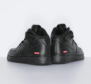 Giay Nike Air Force 1 Mid x Supreme 'Black' FZ8784-001