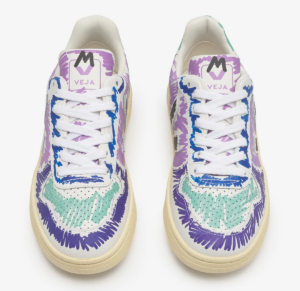 Giay Veja x Marni Low Top Sneakers 'White Purple Graffiti' VXMS-3081AXV102000C80
