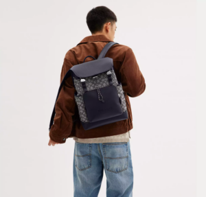 Balo Coach League Flap Jacquard 'Black' CC071-MI5