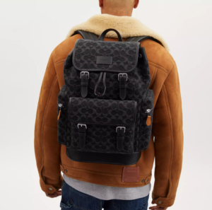 Balo Coach Sprint In Signature Denim 'Black' CO933-SVBK