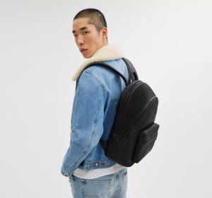 Balo Coach Charter In Signature 'Black' CP117-BLK