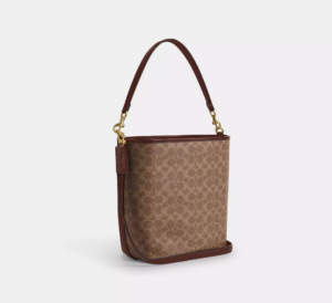 Tui Coach City Large Bucket Signature Canvas 'Tan' CT802-IMXHE