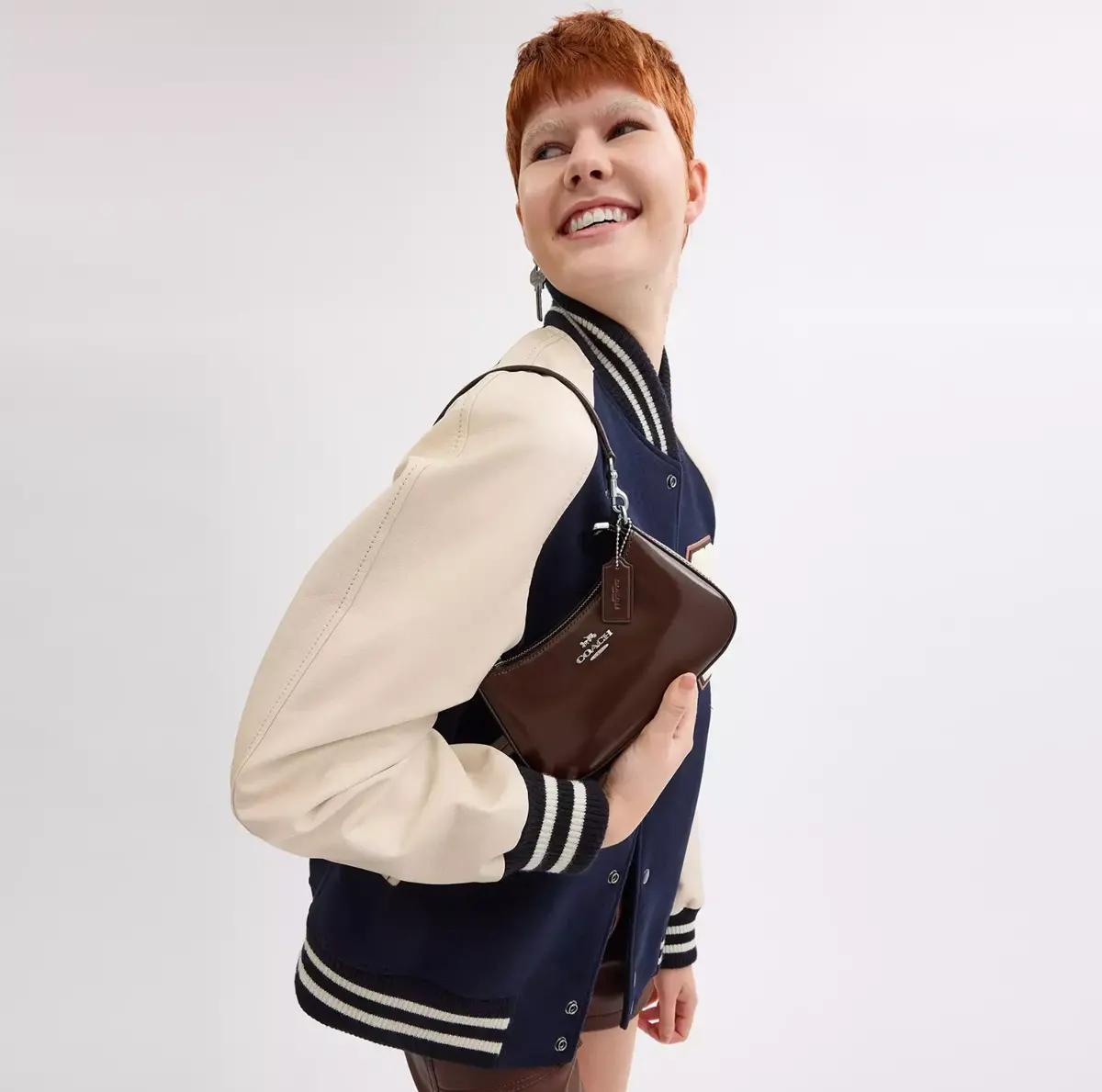 Alternative view of Túi Coach Teri Mini Crossbody Bag 'Brown' CW310-SVMPL
