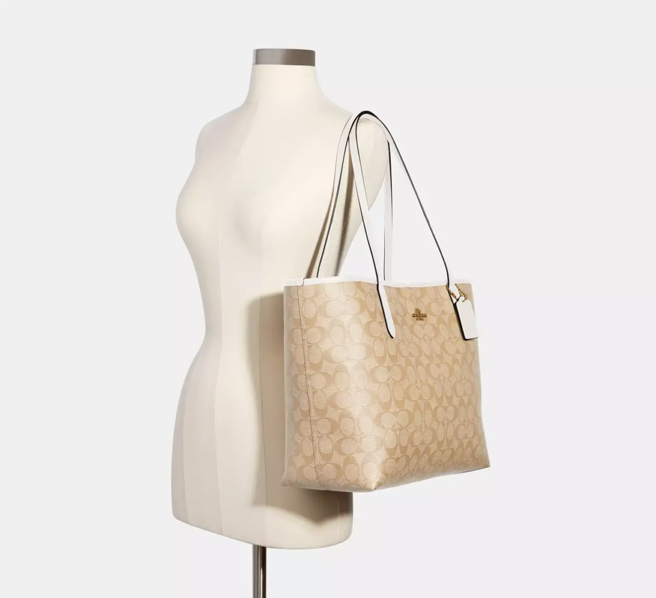 Alternative view of Túi Coach Tote Bag 'Beige' 5696-IMDQC