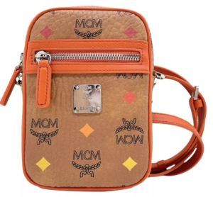 Tui MCM Mini Visetos Canvas 'Cognac' MMRBAFO02OI001