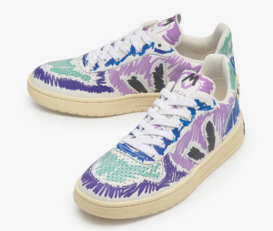 Giay Veja x Marni Low Top Sneakers 'White Purple Graffiti' VXMS-3081AXV102000C80