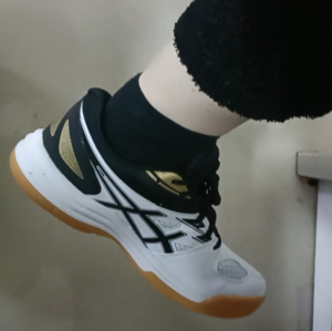 Giay Asics Court Break 2 'White Black Orange' 1073A013-103