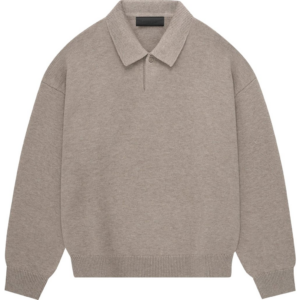 Ao Fear Of God Essentials Knit Polo 'Core Heather' 192BT232184F