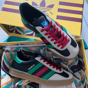 Giay Adidas Gazelle x Gucci 'Black Red' 726488-AAA43-9549