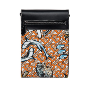 Tui Burberry Marine Print Crossbody Bag 'Orange' 8040048