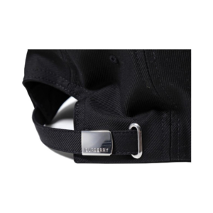 Mu Burberry Letter Printed Duckbill Cap 'Black' 80576251