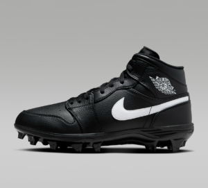 Giay Nike Air Jordan 1 Mid TD Cleat 'Black White' FJ6805-001