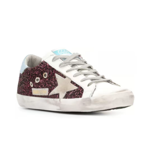 Giay Golden Goose Wmns Superstar 'Wine Glitter' G36WS590-S99