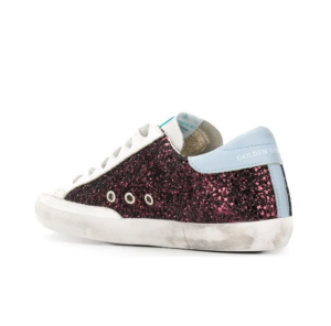Giay Golden Goose Wmns Superstar 'Wine Glitter' G36WS590-S99