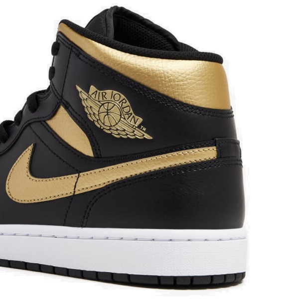 Giày Nike Air Jordan 1 Mid 'Black Metallic Gold' DQ8426-071 - Hình ảnh 2