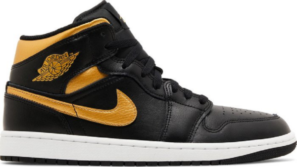 Giày Nike Air Jordan 1 Mid 'Black Metallic Gold' DQ8426-071